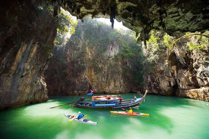James Bond Island Full Day Tour by Speed Catamaran - Panak Cave: stalactites and lagoon views in a short 30 minutes