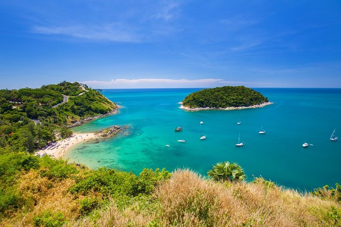 Phuket City Tour with Big Buddha, Wat Chalong & Scenic Viewpoints - Windmill Point: Quick Ocean Breezes and Another Panorama