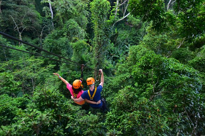 Zipline & ATV Adventure with Big Buddha Visit - ATV through the jungle: muddy fun and practical gear